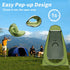 UPF40+ Anngrowy Pop Up Privacy Shower Tent - Portable Outdoor Camping Bathroom Toilet Changing Dressing Room
