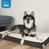 Best Pet Supplies Cute Dog Crate Mat Flat Bed, Waterproof Exterior, Thick Orthopedic Egg Foam Mattress, Brown, 41X29X4