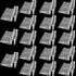 Weilan 18 Pieces Rimless Aquarium Lid Clips, 6mm Thick Acrylic Rimless Glass Canopy Clips for Fish Tank Cover Support