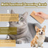 Wooden Deshedding Brush & Nail Clipper for Dogs Cats, 2-in-1 Grooming Kit for Short/Long Hair with Storage Box