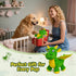 BBeary 5 (Green,10") Squeaky Dog Toys - Soft Plush Dragon Dog Toy with Squeakers & Crinkle Paper, Dog Toys for Small