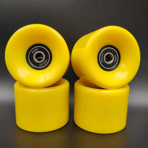 Skateboard Wheels 60mm 95a - Set of 4 with Pro Bearings for Smooth Performance