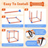 QUJOGA 10 Puppy Play Gym for Small/Medium Dogs with Hanging Puppy Teething Toys,Dog Enrichment Playground,Dog Rope Toys