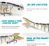 GOTOUR Fishing Lures for Freshwater or Saltwater, Lifelike Jointed Swimbait for Bass, Pike, Panfish, Walleye