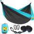 SZHLUX Camping Hammock, Double & Single Portable Hammocks with 2 Tree Straps for Hiking, Backpacking, Outdoor, Beach,