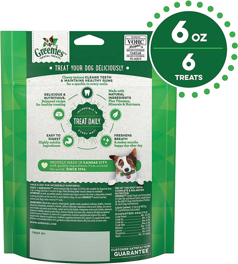 Dog Dental Treat, Regular 6-Ct