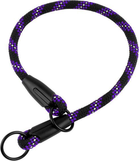 BronzeDog Rope Pro Training Dog Collar, Braided No Pull Quick Release Lead for Small Medium Large Dogs (S - 17.7" Long,