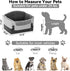 4 25lbs A Pet Dog Car Seats for Small Dogs Under Safety Travel Booster Seat with Patent Buckles, Adjustable Leash