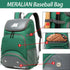 Lightweight Baseball Bag - Backpack with Shoe Compartment for T-Ball, Softball & Baseball Equipment & Gear