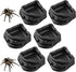 Aysatogc 6 Pcs Spider Micro Water Bowl, Mini Resin Dish Tiny Bowl Enclosure