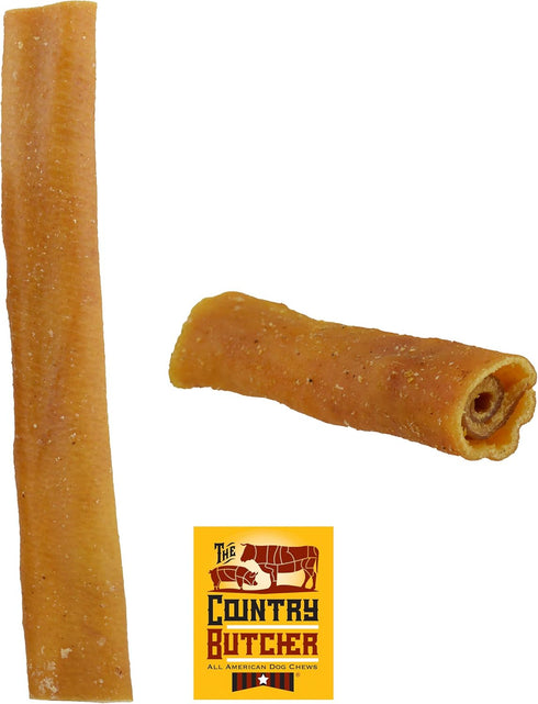 THE COUNTRY BUTCHER Pork Roll Dog Chews for Large Breed Dogs, Natural,