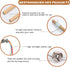Fashion&cool Cat Wand Toy - 3pcs 16 Inch Natural Wooden Teaser with 5 Pcs Silvervine Sticks for Indoor Cats