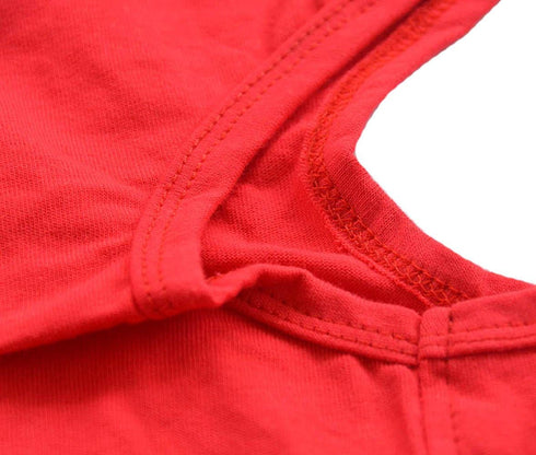 2019 Pet Clothes Dog Clothing Blank T-Shirt Tanks for Small Medium Large Dogs | 100% Cotton Summer Vest, Classic Red