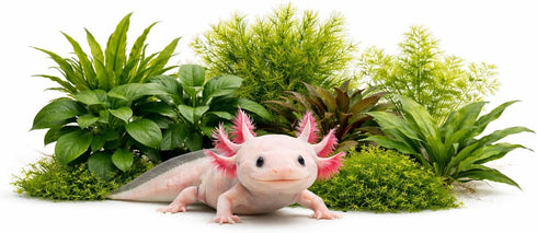 Axolotl Live Plants Bundle - 3 Species Starter Kit | Java Fern,