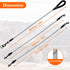 Six Dog Leash, 6 Way Leash for Dogs, 360 Swivel No Tangle Walking Leash with Reflective for 6 Dogs (Grey)