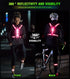 LED Light Up Running Vest, Reflective Vest for Night Walking, Rechargeable High Visibility with Adjustable Waist