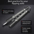 GOOD WORKER Butterfly Trainer, Practice Balisong Butterfly Knife, NOT Sharp Blade, Black Dull Trick
