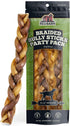 Redbarn Pet Products All Natural 8"-12" Braided Bully Sticks for Medium &
