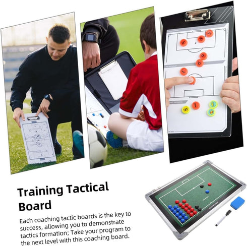Ciieeo Soccer Training Board Aluminum Alloy Sports Ball Training Board for Football Match Strategy Planning