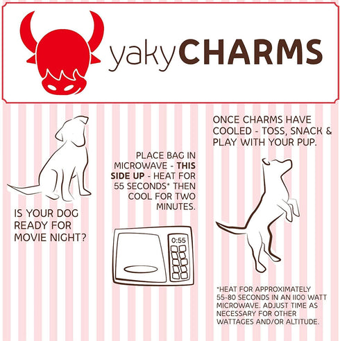 Himalayan Dog Chew YakyCharms Cheese Popcorn Dog Treats | 100% Yak Cheese, Microwavable, Gluten, Grain, Lactose Free,