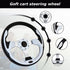 Universal Golf Cart Steering Wheel - Skid Steering Wheel for Club Car EZGO RXV, TXT, Yamaha, Precedent, Tempo, DS