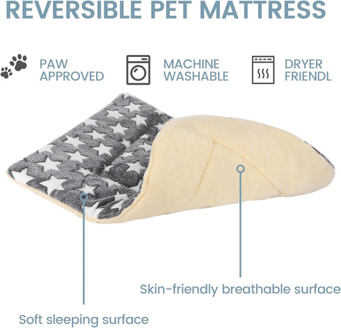 TMbsfatn (39x28x1.5in) Dog Bed Pet mat Dog Box mat Machine Washable Grey