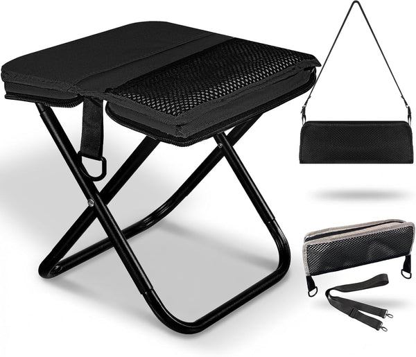 Posyra Foldable Backpack Stool, Portable Stool & Pocket Chair for Camping Hiking, 220LBS