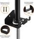 Vertical Barbell Mount Rack, Olympic Barbell Hanger, Double Barbell Holder Wall Mount, Space Saving Garage Gym
