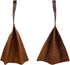 TACO DOG Chew Sheet Toy - Handmade Bourbon Brown Full Grain Leather for Active Chewers, Alternative for Puppies
