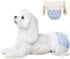 Ambreview Dog Diapers Female, Disposable Pulled Up Dog Diaper with Stretchy Waist,