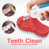 Indestructible Squeaky Dog Toys for Aggressive Chewers, Tough Chew Toys for Medium/Large Dogs, Heavy Duty (Slipper-Red)