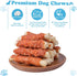 0.5lb/227g Dog Treats Chicken Wrapped Rawhide Rolls Healthy Dog Chews Long Lasting