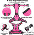 PoyPet No Pull Dog Harness, Reflective Adjustable No Choke Vest with Front & Back Leash Attachments for Small Medium