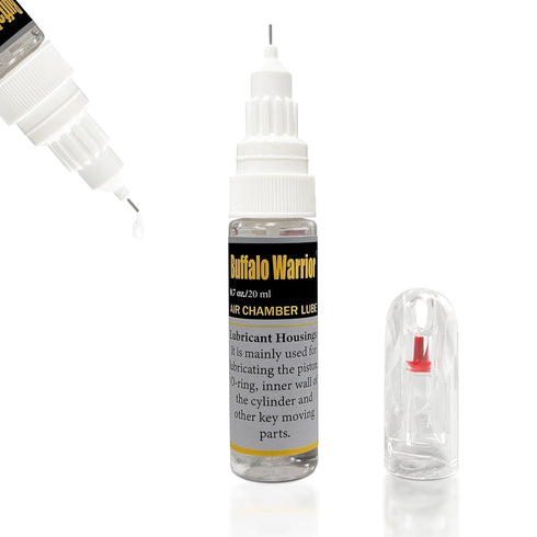 Buffalo Warrior Medium-Viscosity Air Gun Silicone Oil Lubricant: Maintenance Fluid for O-Rings, Piston Seals,