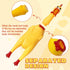 6 Pcs Large Screaming Chicken Dog Toys, Yellow Rubber Chicken 12 inch, Squeeze Squeaky Prank Novelty Toy