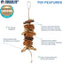 Prevue Hendryx 62803 Naturals Coco Rope Mini Bird Toy - 8 x 2.5
