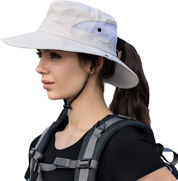 Women's Sun Hat - 3” Wide Brim UPF 50+ Fishing Beach Bucket Hat