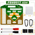 Magnetic Baseball Lineup Board - Baseball Lineup Cards for Dugout, Clipboard for Coaches, Softball Marker Boards (Brown)