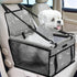 PetsHome Dog Car Seat, Foldable Booster Seat, Waterproof Oxford Travel Bag for Small to Medium Dogs, Pattern Grey