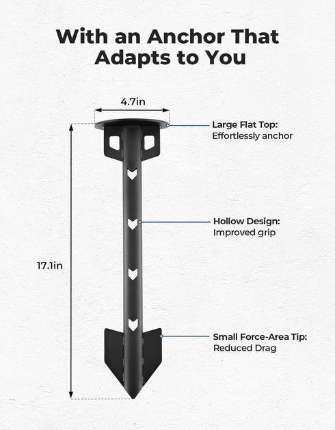 KEMIMOTO Boat Anchor, Kayak Anchor, Jet Ski Anchor for Shallow Water Safety Kit