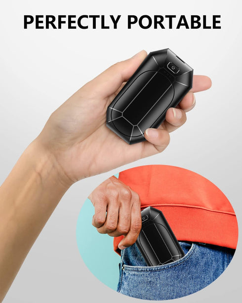 Hand Warmers Rechargeable – Dnaleao 2 Pack 4000mAh Electric Portable Pocket Heater for Outdoors, Hunting, Golf, Camping