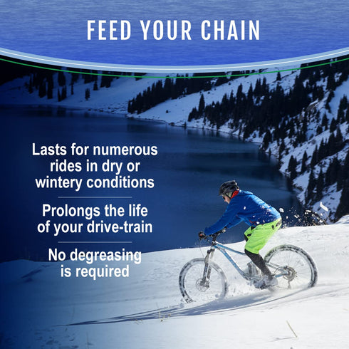 Squirt Chain Lube for Bikes, 6 Pack (0.5 Oz) - Low-Temperature All-Weather Dry Chain Lube to Reduce Noise & Chainsuck