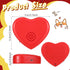 2 Pcs Heartbeat Puppy Toy Heartbeat Simulator Heartbeat Replacement Soother for Pet Anxiety Relief Sleep Aid Calming Toys Cat Kitten Dog, Add to Blankets Pillows Beds, Red