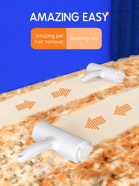 Pet Hair Remover - Reusable Tool for Couch, Clothes, Car Seat, Carpet, Self-Cleaning Fur Remover for Daily Use