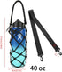 Water Bottle Carrier Strap, Wine Cup Holder for Sports Bottle Sling, Fits 17-25oz, 32oz-40oz, 64oz