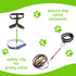 2PCS Reflective Dog Safety Collar Clips, Adjustable Nylon Pet Collar Connector (Green, Pink)