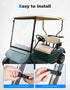KEMIMOTO Foldable Golf Cart Windshield, Portable Lightweight PVC Compatible with EZGO TXT 1994-2013