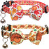Lamphyface Thanksgiving Cat Collar with Bow Tie and Bell, Adjustable Breakaway Safety for Kitty
