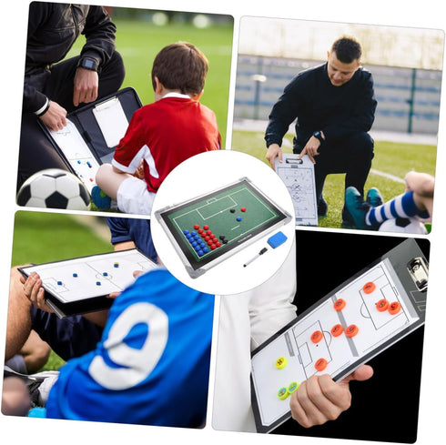 BESPORTBLE Versatile Soccer Training Board Magnetic Clipboard for Football Dry Erase Board for Game Planning
