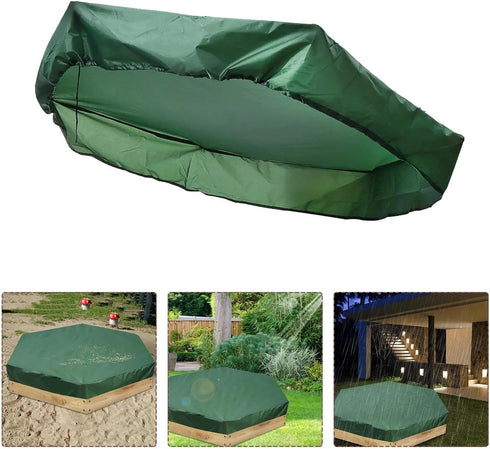 GZLMMY 1 (L*W):230*200cm/91*79inch) Hexagonal Sandbox Cover with drawstring,waterproof Oxford cloth protective cover